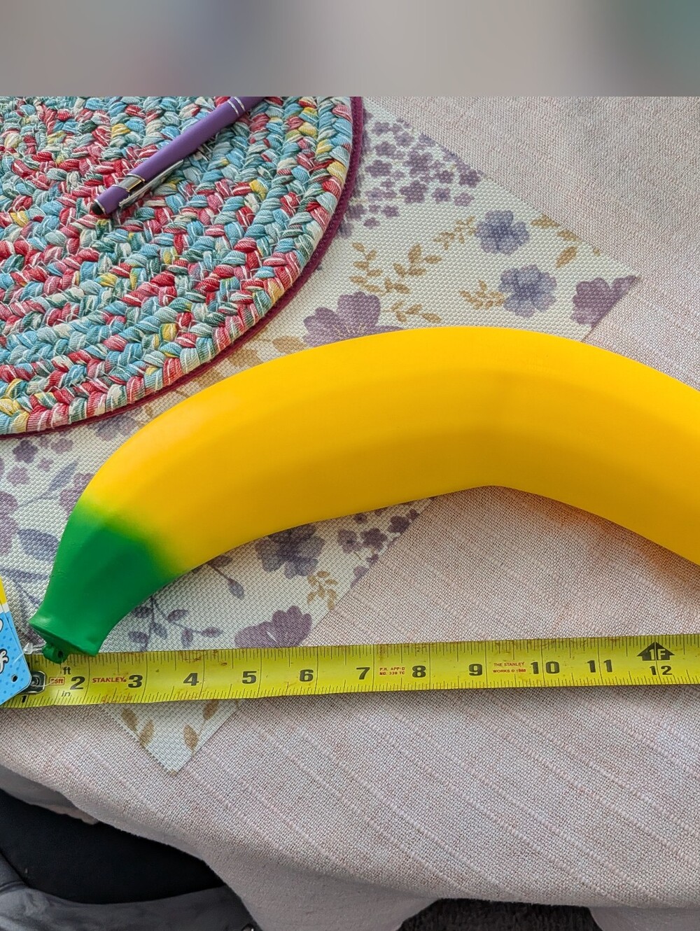 Huge Squishy Banana Toy Sensory Squishy in Yellow and Green - Kids Learning Toy